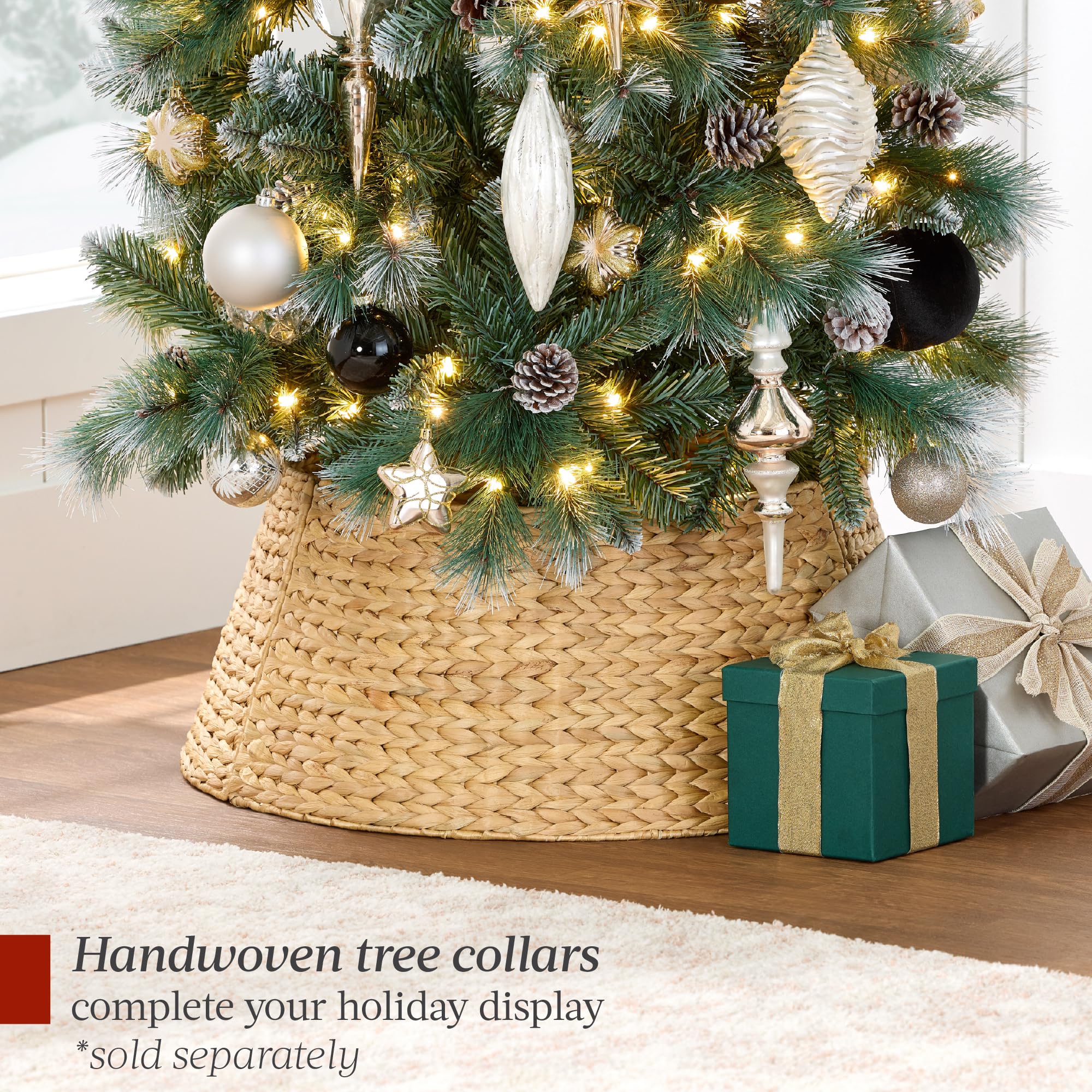 Best Choice Products 7.5ft Pre-lit Pencil Christmas Tree, Frosted Scotch Pine Slim Holiday Tree Decoration, Skinny Xmas Tree w/White & Multicolor LED Lights, Foldable Stand - Image 9
