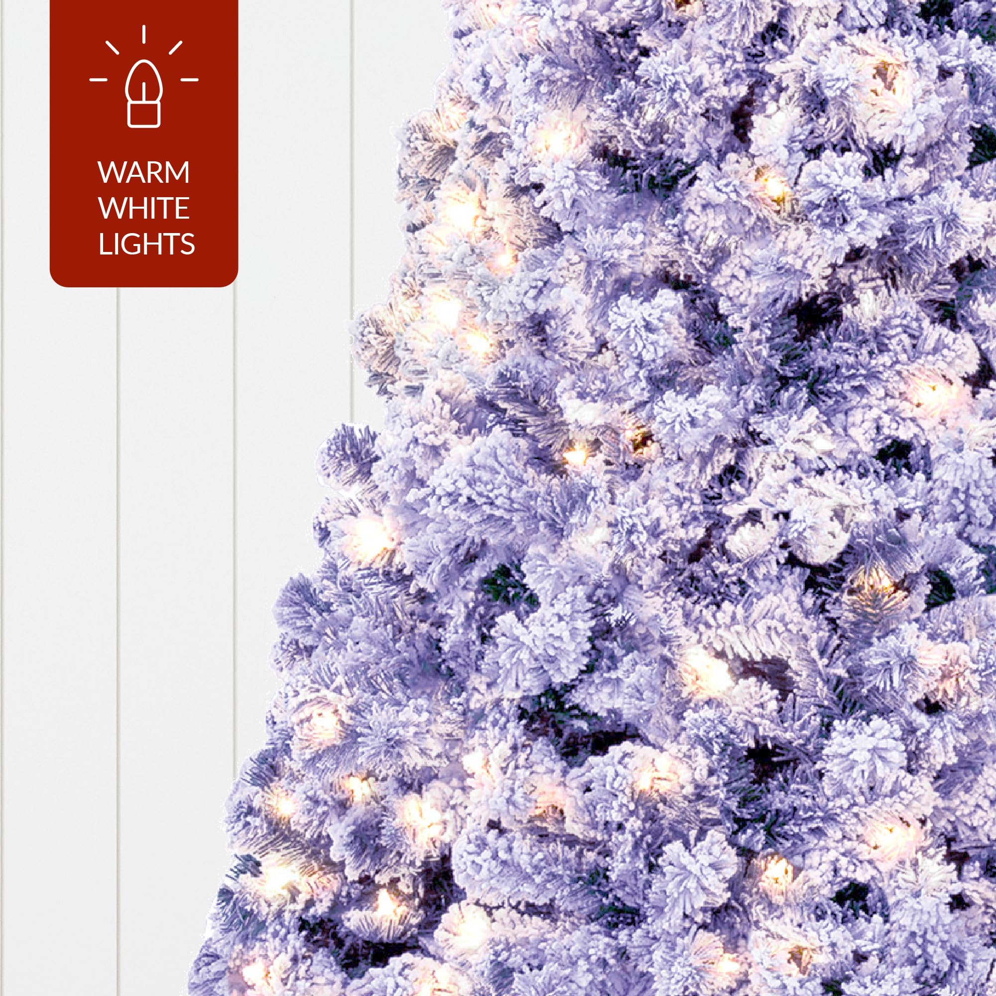 Best Choice Products Pre-Lit Lavender Christmas Tree, 6ft Artificial Flocked Full Fir Tree, Holiday Decoration w/ 250 Lights, 928 Branch Tips - Image 7